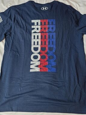 Under Armour Men’s Navy 'Freedom' Graphic Tee Size XL